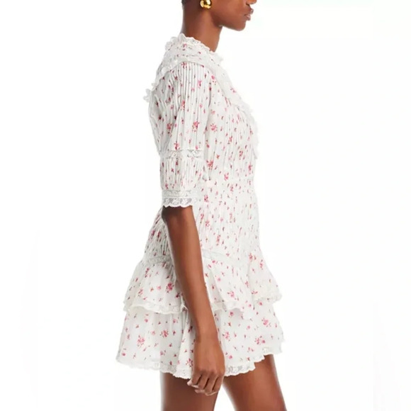 LoveShackFancy Clovis Cotton Ruffle Trim Dress - Picture 5 of 12